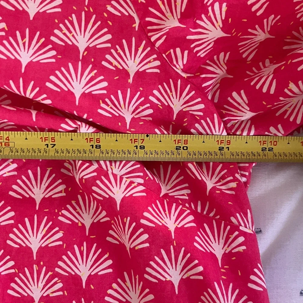 Talbots Dandelion Tunic Top Preppy Tropical Retro Women Pink 1X - Picture 3 of 7